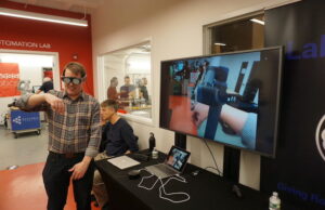 MassRobotics, whose shared research space is shown here, is providing support for the Physical AI Fellowships along with AWS and NVIDIA.