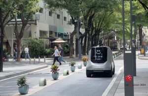 A Whale Dynamic vehicle driving on a road on China.